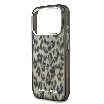 iPhone 17 Pro Karl Lagerfeld IML Leopard Cover - MagSafe-kompatibel - Brun