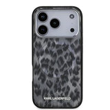 iPhone 17 Pro Karl Lagerfeld IML Leopard Cover - MagSafe-kompatibel - Grå