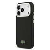 iPhone 17 Pro Lacoste Iconic Petit Pique Kamerastativ Cover - MagSafe-kompatibel - Sort