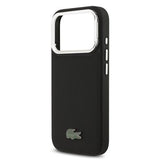 iPhone 17 Pro Lacoste Iconic Petit Pique Kamerastativ Cover - MagSafe-kompatibel - Sort