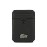 iPhone 17 Pro Lacoste Iconic Petit Pique MagSafe cover og magnetisk kortholder - Sort