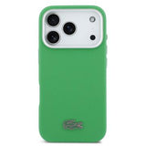 iPhone 17 Pro Lacoste Iconic Petit Pique Metal Logo Cover - MagSafe-kompatibelt - Grøn