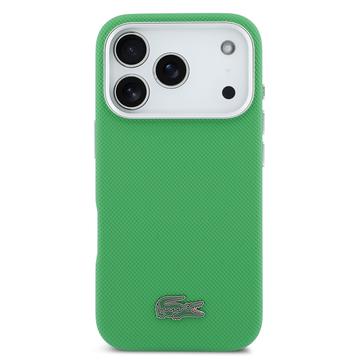 iPhone 17 Pro Lacoste Iconic Petit Pique Metal Logo Cover - MagSafe-kompatibelt - Grøn
