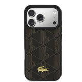iPhone 17 Pro Lacoste PVC Blend MagSafe cover og magnetisk kortholder - brun