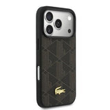 iPhone 17 Pro Lacoste PVC Blend MagSafe cover og magnetisk kortholder - brun