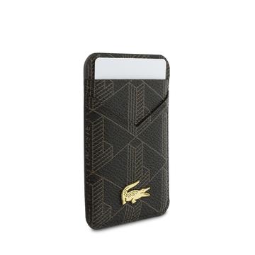 iPhone 17 Pro Lacoste PVC Blend MagSafe cover og magnetisk kortholder - brun