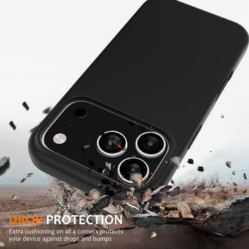 iPhone 17 Pro Liquid Silikone Cover - MagSafe Kompatibel - Sort
