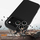 iPhone 17 Pro Liquid Silikone Cover - MagSafe Kompatibel - Sort