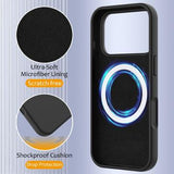 iPhone 17 Pro Liquid Silikone Cover - MagSafe Kompatibel - Sort