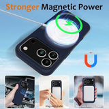 iPhone 17 Pro Liquid Silikone Cover - MagSafe Kompatibel - Mørkeblå