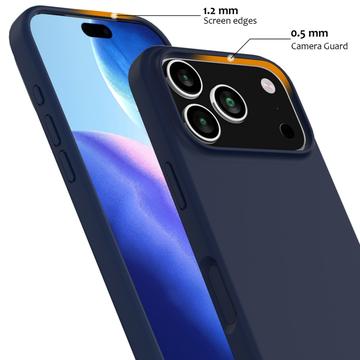 iPhone 17 Pro Liquid Silikone Cover - MagSafe Kompatibel - Mørkeblå