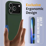 iPhone 17 Pro Liquid Silikone Cover - MagSafe Kompatibel - Mørkegrøn