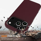 iPhone 17 Pro Liquid Silikone Cover - MagSafe Kompatibel - Vinrød