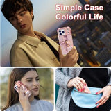 iPhone 17 Pro luksus marmor hybrid cover - lilla / guld