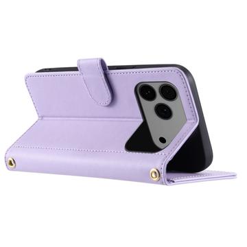 iPhone 17 Pro Luksus Vatteret Pung - Lilla