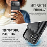 iPhone 17 Pro MagKing K2 MagSafe-etui med aftagelig pung - sort