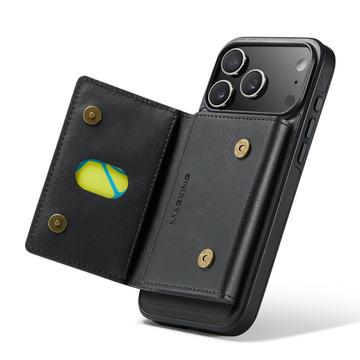 iPhone 17 Pro MagKing K2 MagSafe-etui med aftagelig pung - sort