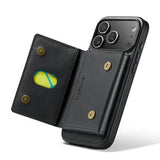 iPhone 17 Pro MagKing K2 MagSafe-etui med aftagelig pung - sort