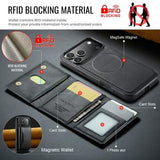 iPhone 17 Pro MagKing K2 MagSafe-etui med aftagelig pung - sort