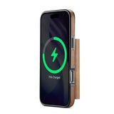 iPhone 17 Pro MagKing K2 MagSafe-etui med aftagelig pung - Brun