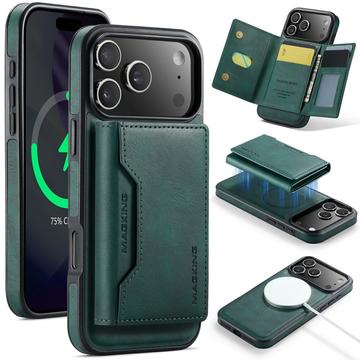 iPhone 17 Pro MagKing K2 MagSafe-etui med aftagelig pung - Grøn