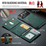 iPhone 17 Pro MagKing K2 MagSafe-etui med aftagelig pung - Grøn