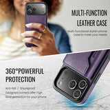 iPhone 17 Pro MagKing K2 MagSafe-etui med aftagelig tegnebog - Lilla