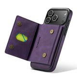 iPhone 17 Pro MagKing K2 MagSafe-etui med aftagelig tegnebog - Lilla