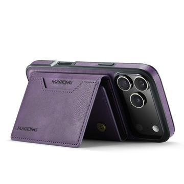 iPhone 17 Pro MagKing K2 MagSafe-etui med aftagelig tegnebog - Lilla