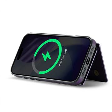 iPhone 17 Pro MagKing K2 MagSafe-etui med aftagelig tegnebog - Lilla