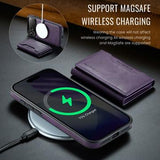 iPhone 17 Pro MagKing K2 MagSafe-etui med aftagelig tegnebog - Lilla