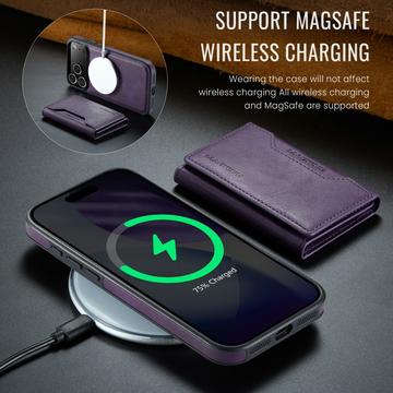 iPhone 17 Pro MagKing K2 MagSafe-etui med aftagelig tegnebog - Lilla
