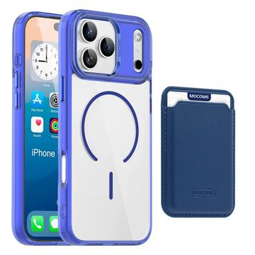 iPhone 17 Pro MagSafe Cover med kortholder - safir / gennemsigtig