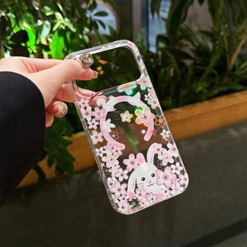 iPhone 17 Pro magnetisk cover med indlejrede rhinsten - Kanin