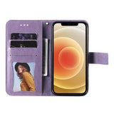 iPhone 17 Pro Mandala Series Etui med Pung - Lilla