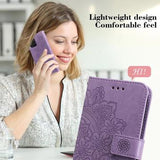 iPhone 17 Pro Mandala Series Etui med Pung - Lilla