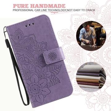 iPhone 17 Pro Mandala Series Etui med Pung - Lilla