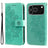 iPhone 17 Pro Mandala Series Etui med Pung - Grøn