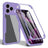 iPhone 17 Pro Max 360 Beskyttelse Cover - Lilla / Klar