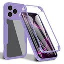 iPhone 17 Pro Max 360 Beskyttelse Cover - Lilla / Klar