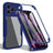 iPhone 17 Pro Max 360 Beskyttelse Cover - Blå / Klar