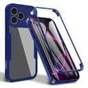 iPhone 17 Pro Max 360 Beskyttelse Cover - Blå / Klar