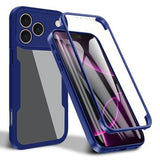 iPhone 17 Pro Max 360 Beskyttelse Cover - Blå / Klar