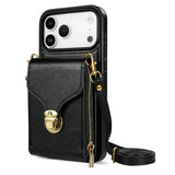 iPhone 17 Pro Max Alt-i-et cover med pung og rem - Sort