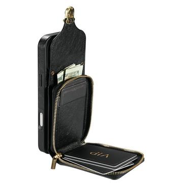 iPhone 17 Pro Max Alt-i-et cover med pung og rem - Sort