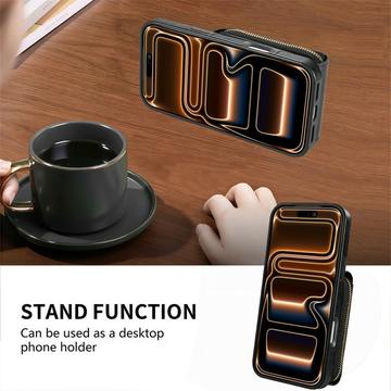iPhone 17 Pro Max Alt-i-et cover med pung og rem - Sort
