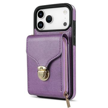 iPhone 17 Pro Max Alt-i-et cover med pung og rem - Lilla