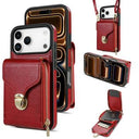 iPhone 17 Pro Max Alt-i-et cover med pung og rem - rød