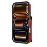 iPhone 17 Pro Max Alt-i-et cover med pung og rem - rød