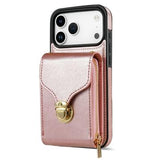 iPhone 17 Pro Max Alt-i-et cover med pung og rem - Rødguld